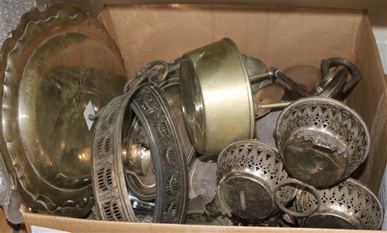 A quantity of silver plated items